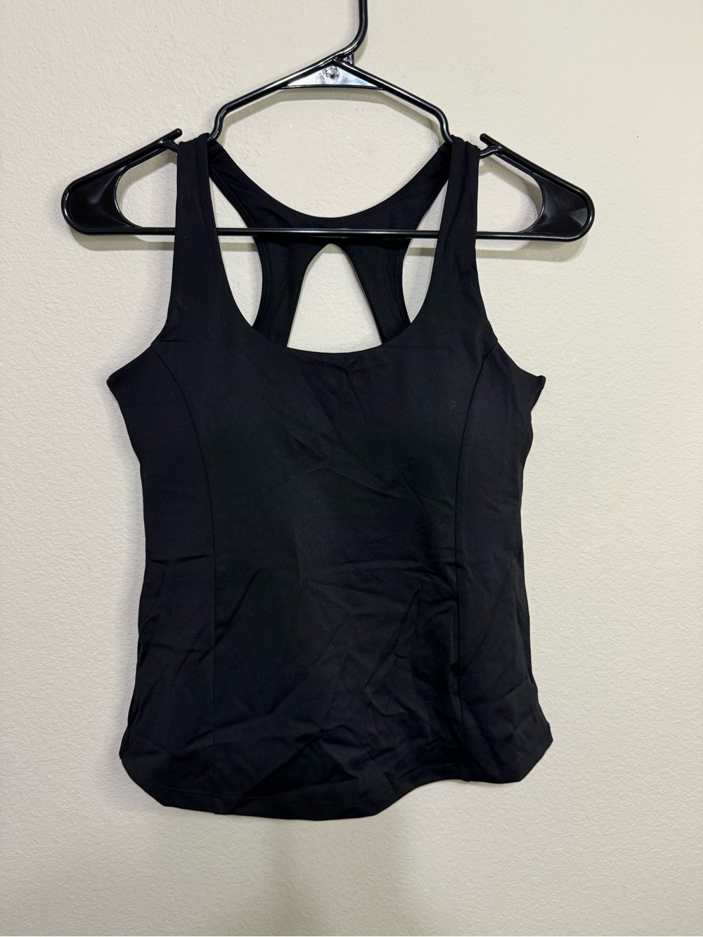 Sleek Black Racerback Tank Top for Women